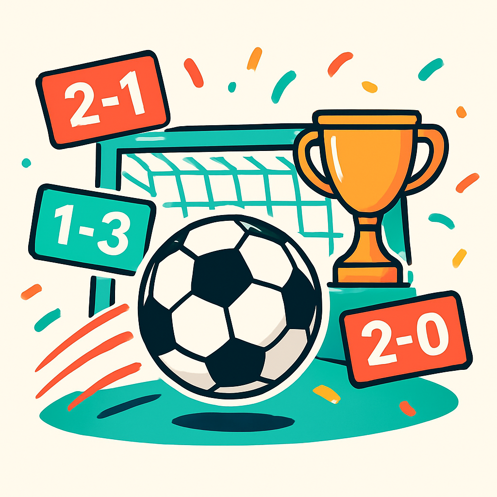 Voetbal, doel, trofee en voorspellingskaartjes voor het WK 2026 pronostiekspel
